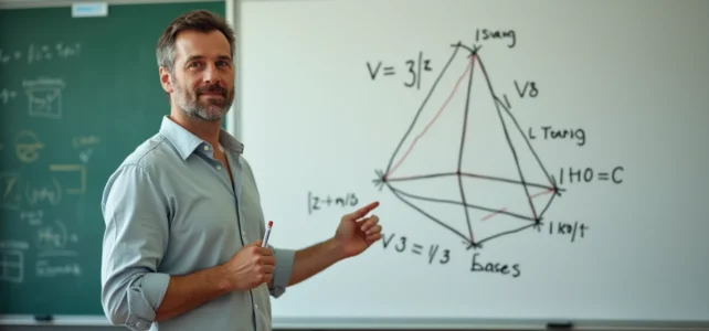 Méthode simple et efficace pour le calcul du volume d’une pyramide à base triangulaire Méthode simple et efficace pour le calcul du volume d’une pyramide à base triangulaire